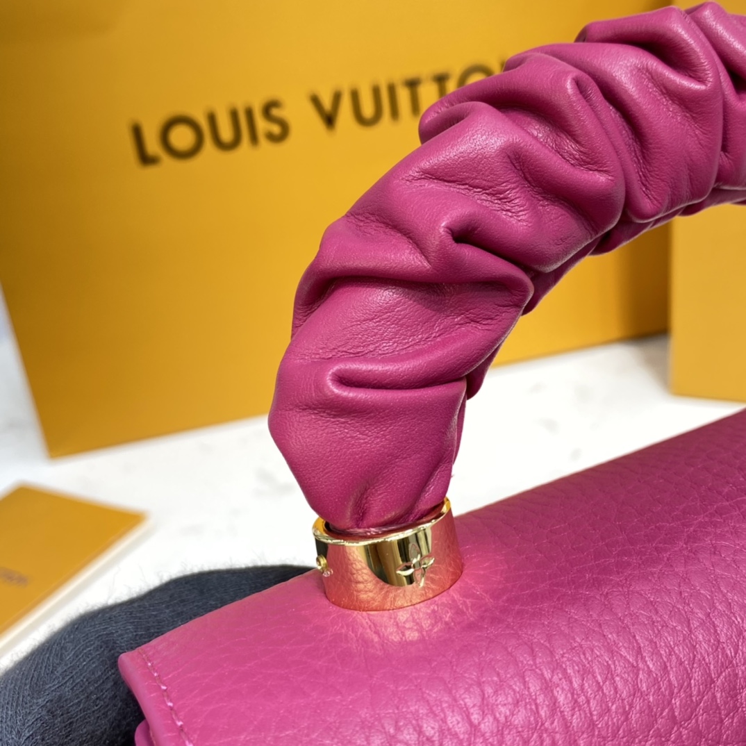 Louis Vuitton TWIST PM Handbag Taurillon Leather M58691 Pondichery Pink